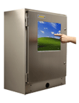 Armoire pour écran tactile en IP65