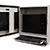 Armoire Informatique Industrielle PENC-400 – ouverte avec écran, PC et clavier installés